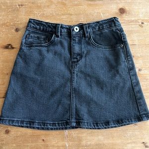 Zara black denim skirt size 8